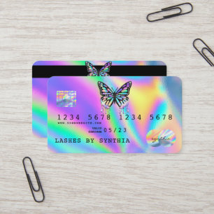 Visita Estilo moderno de tarjeta de crédito Holograph But