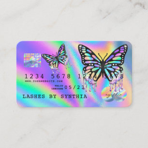 Visita Estilo moderno de tarjeta de crédito Holograph But