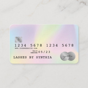 Visita Estilo moderno de tarjeta de crédito Holograph Uni