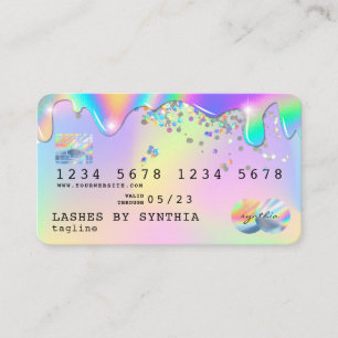 Visita Estilo moderno de tarjeta de crédito Holograph Uni