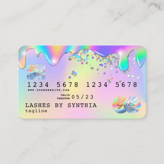 Visita Estilo moderno de tarjeta de crédito Holograph Uni (Anverso)