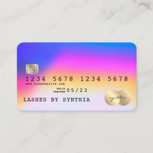 Visita Estilo moderno de tarjeta de crédito Holograph Uni