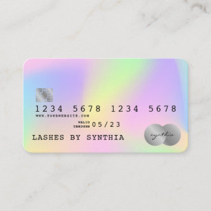 Visita Estilo moderno de tarjeta de crédito Holograph Uni