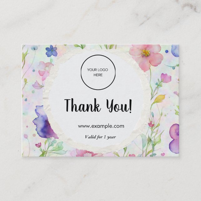 Visita Estrategia de tarjeta de fidelidad para la retenci (Anverso)