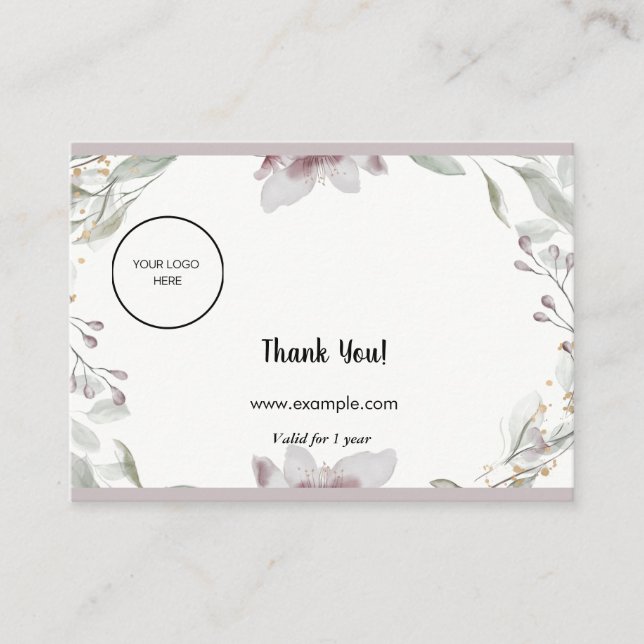 Visita Estrategia de tarjeta de fidelidad para la retenci (Anverso)