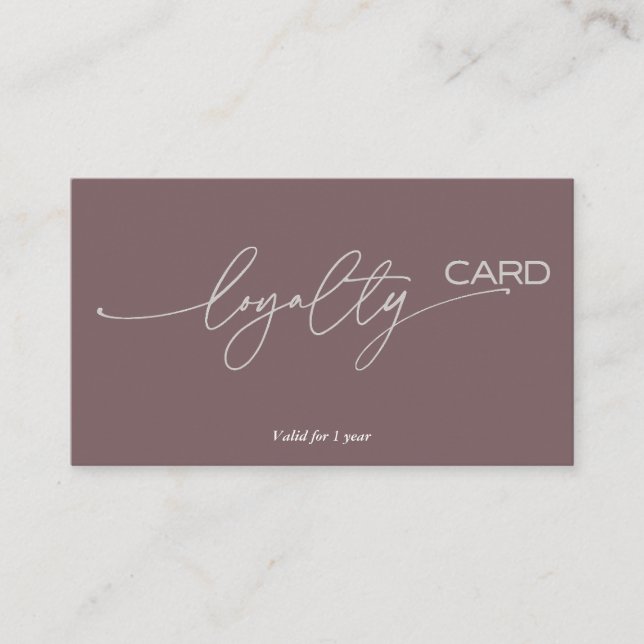 Visita Estrategia de tarjeta de fidelidad para la retenci (Anverso)