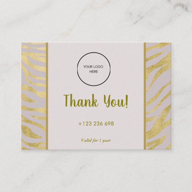 Visita Estrategia de tarjeta de fidelidad para la retenci (Anverso)