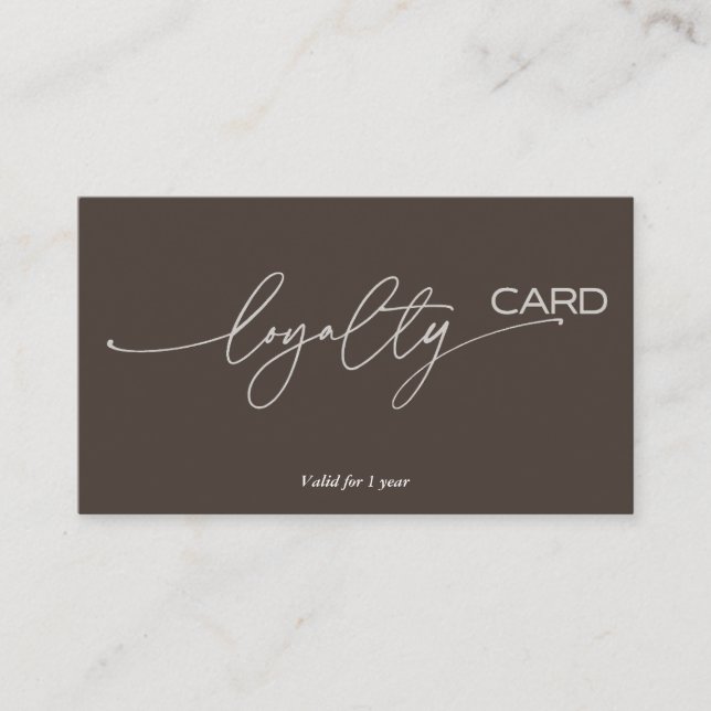 Visita Estrategia de tarjeta de fidelidad para la retenci (Anverso)