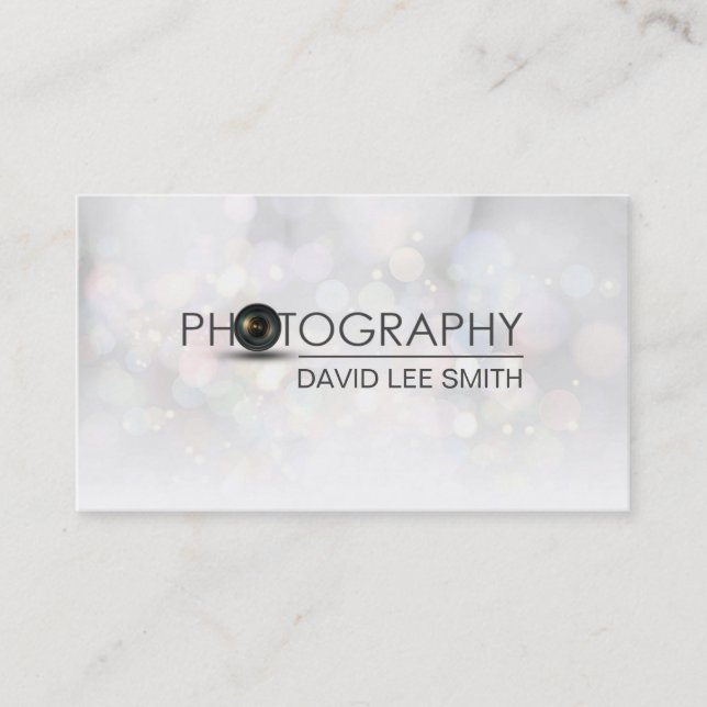 Visita Estudio fotográfico Tarjeta de presentación (Anverso)