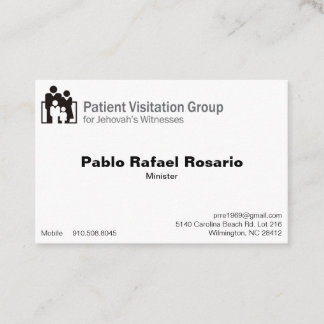 Visita Euro, 3.346" x 2.165" Tarjeta de Presentación