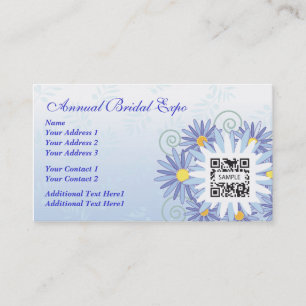 Visita Expo nupcial de la plantilla de la tarjeta de