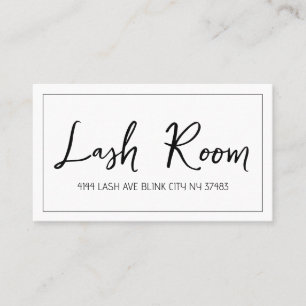 Visita Extensiones Lash - Moderna tarjeta de presentación