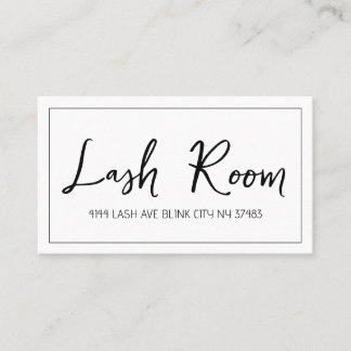 Visita Extensiones Lash - Moderna tarjeta de presentación