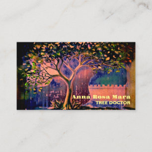 Visita *~* Fantasía Ethereal QR TREE AP82 Tarjeta de pres