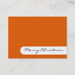 Visita Feliz Navidad - Elegantes franjas - Tarjeta de vis