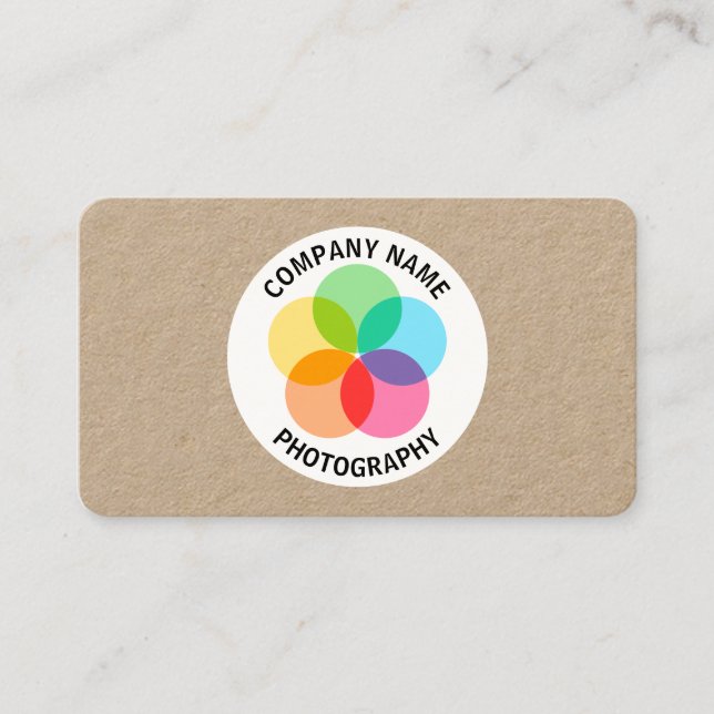 Visita Flor de filtro - Tarjeta Kraft (Anverso)