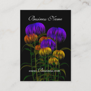 Visita Flores azules amarillas negras de la tarjeta de vi