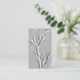 Visita Flores/Grabado en relieve-Como de Lotus tarjeta de