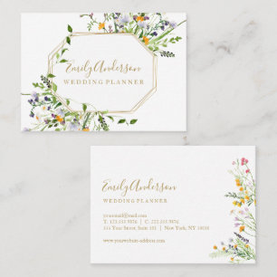 Visita Flores silvestres pastel tarjeta de saludo elegant