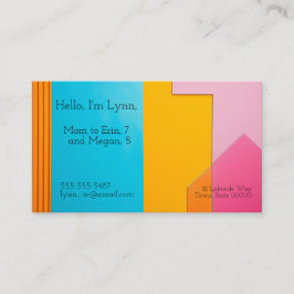 Visita Fondo colorido de los rectángulos Tarjeta de prese