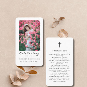 Visita Foto Celebración de la tarjeta de oración conmemor