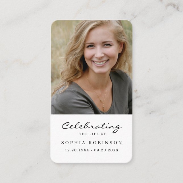 Visita Foto Celebración de la tarjeta de oración de los f (Anverso)