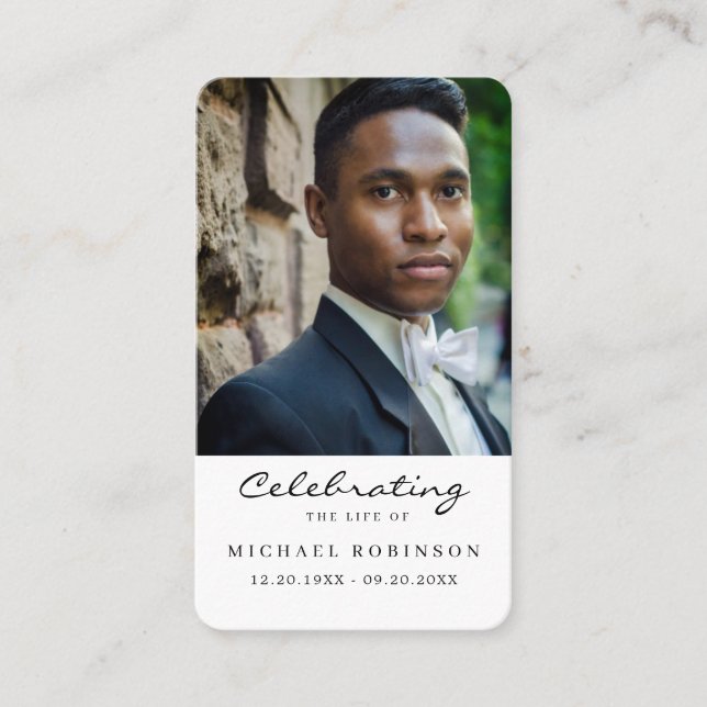 Visita Foto Celebración de la tarjeta de oración de los f (Anverso)