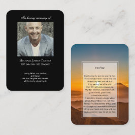 Visita Foto conmemorativa tarjeta de oración Yo soy libre