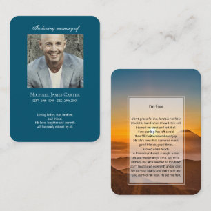 Visita Foto conmemorativa tarjeta de oración Yo soy libre