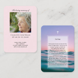 Visita Foto conmemorativa tarjeta de oración Yo soy libre