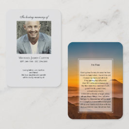 Visita Foto conmemorativa tarjeta de oración Yo soy libre