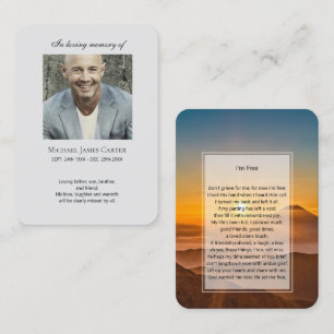 Visita Foto conmemorativa tarjeta de oración Yo soy libre