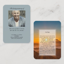 Visita Foto conmemorativa tarjeta de oración Yo soy libre