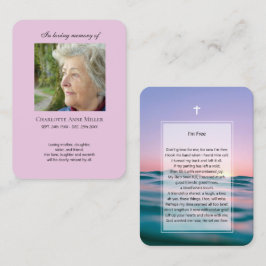 Visita Foto conmemorativa tarjeta de oración Yo soy libre