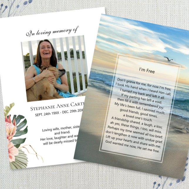 Visita Foto conmemorativa tarjeta de oración Yo soy libre (Subido por el creador)