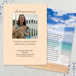 Visita Foto conmemorativa tarjeta de oración Yo soy libre