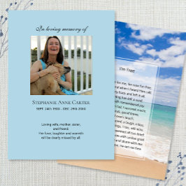 Visita Foto conmemorativa tarjeta de oración Yo soy libre