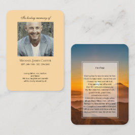 Visita Foto conmemorativa tarjeta de oración Yo soy libre