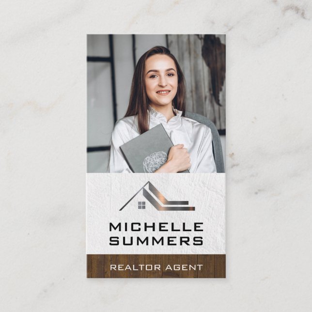 Visita Foto de personalizado para empresas | Tarjeta de v (Anverso)