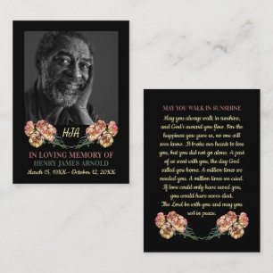 Visita Foto elegante, Flores de clavel, Tarjeta de oració
