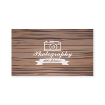 Fotografía de madera con la cámara - tarjeta de