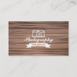 Visita Fotografía de madera con la cámara - tarjeta de