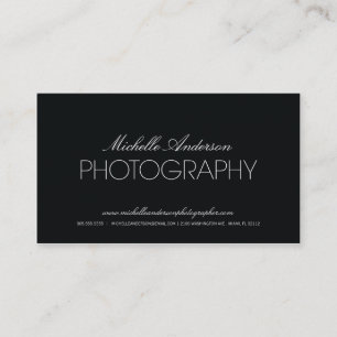 VISITA FOTÓGRAFO DE SLEEK TARJETA DE FOTOGRAFÍA DE NE