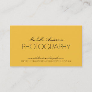 VISITA FOTÓGRAFO DE SLEEK   TARJETA DE FOTOGRAFÍA DE NE