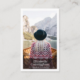 Visita Funeral Memorial Tarjeta de Fotos Moderna y Simple