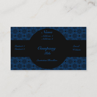 Visita Funky Elegance tarjeta de visita, azul