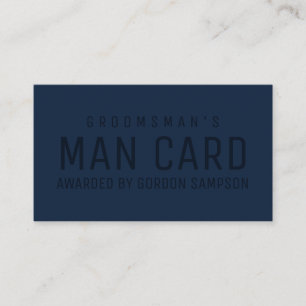 Visita Funny Navy Boda Groomsman Propuesta Tarjeta de Hom