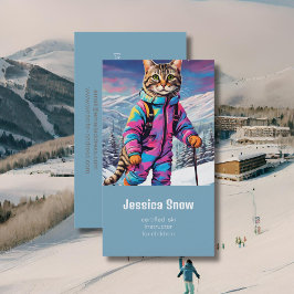 Visita Gato invernal jazzy - tarjeta de presentación de e