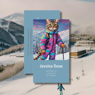 Visita Gato invernal jazzy - tarjeta de presentación de e