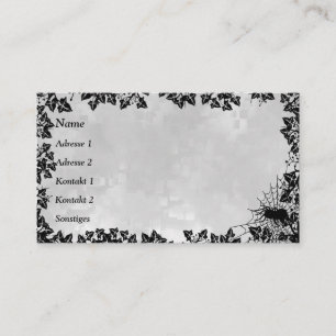 Visita Gato negro con tarjeta de presentación Bat and Sp